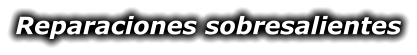 Reparaciones sobresalientes